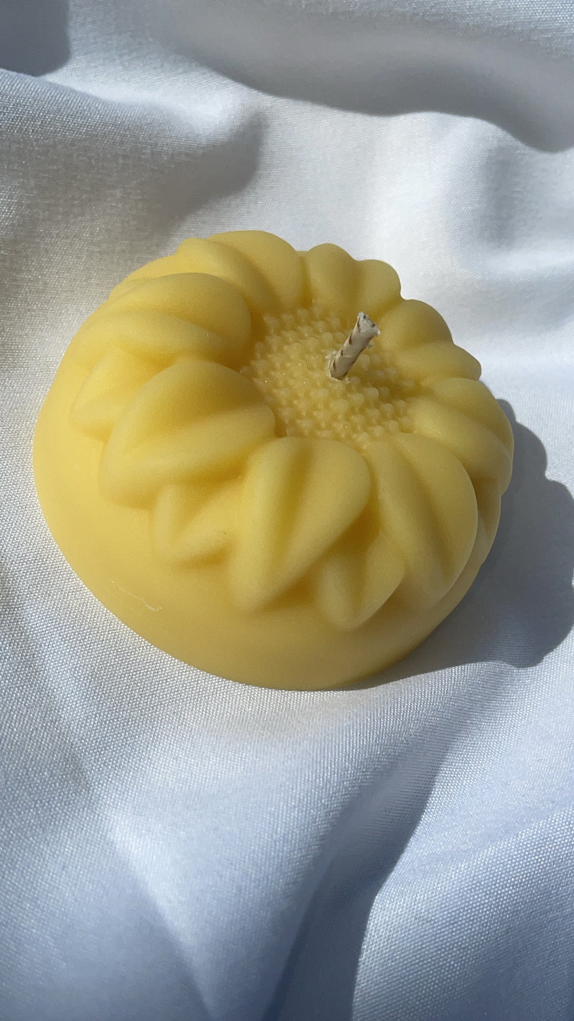Sunflower candle