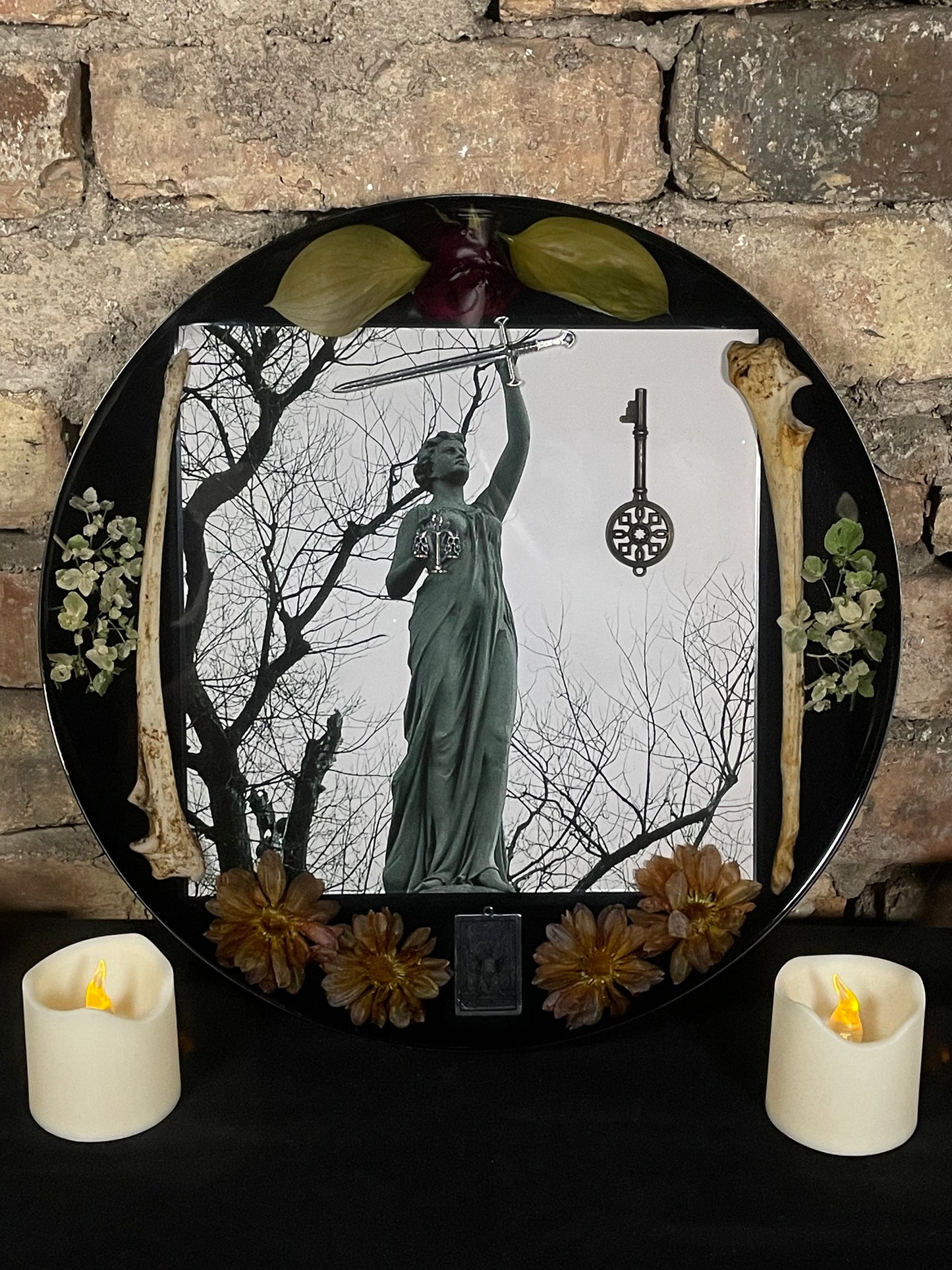 Justice Tarot Resin decor
